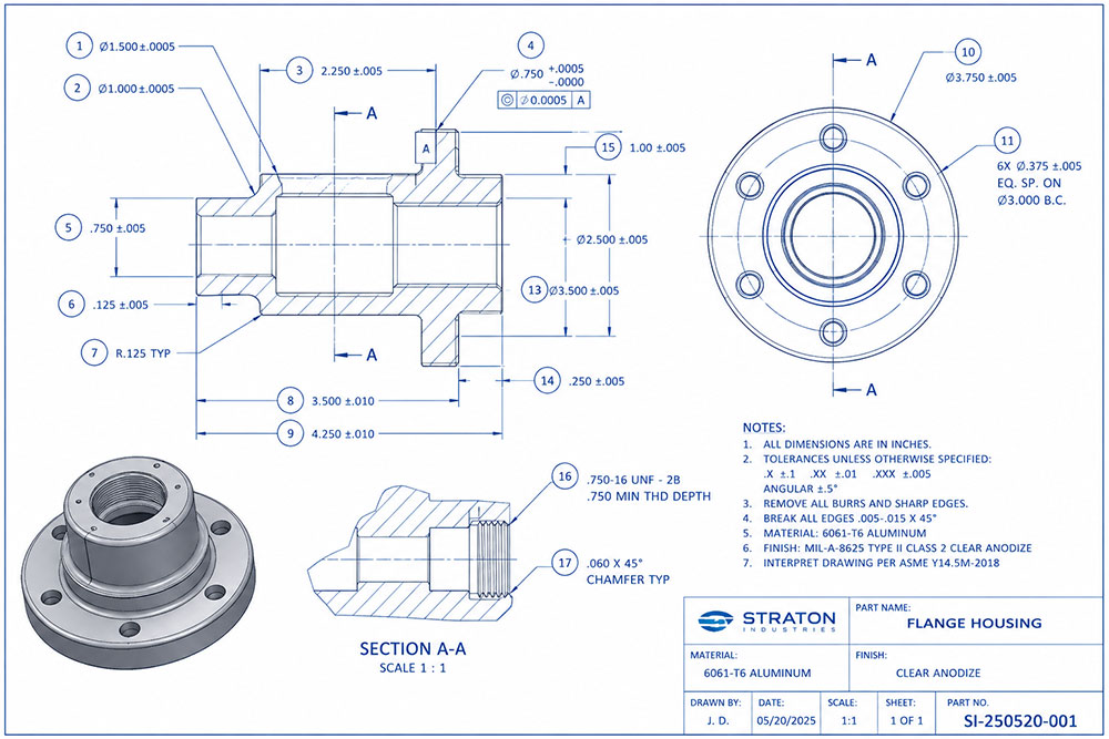 Flange Housing Flange Housing